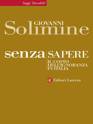 cover image of Senza sapere